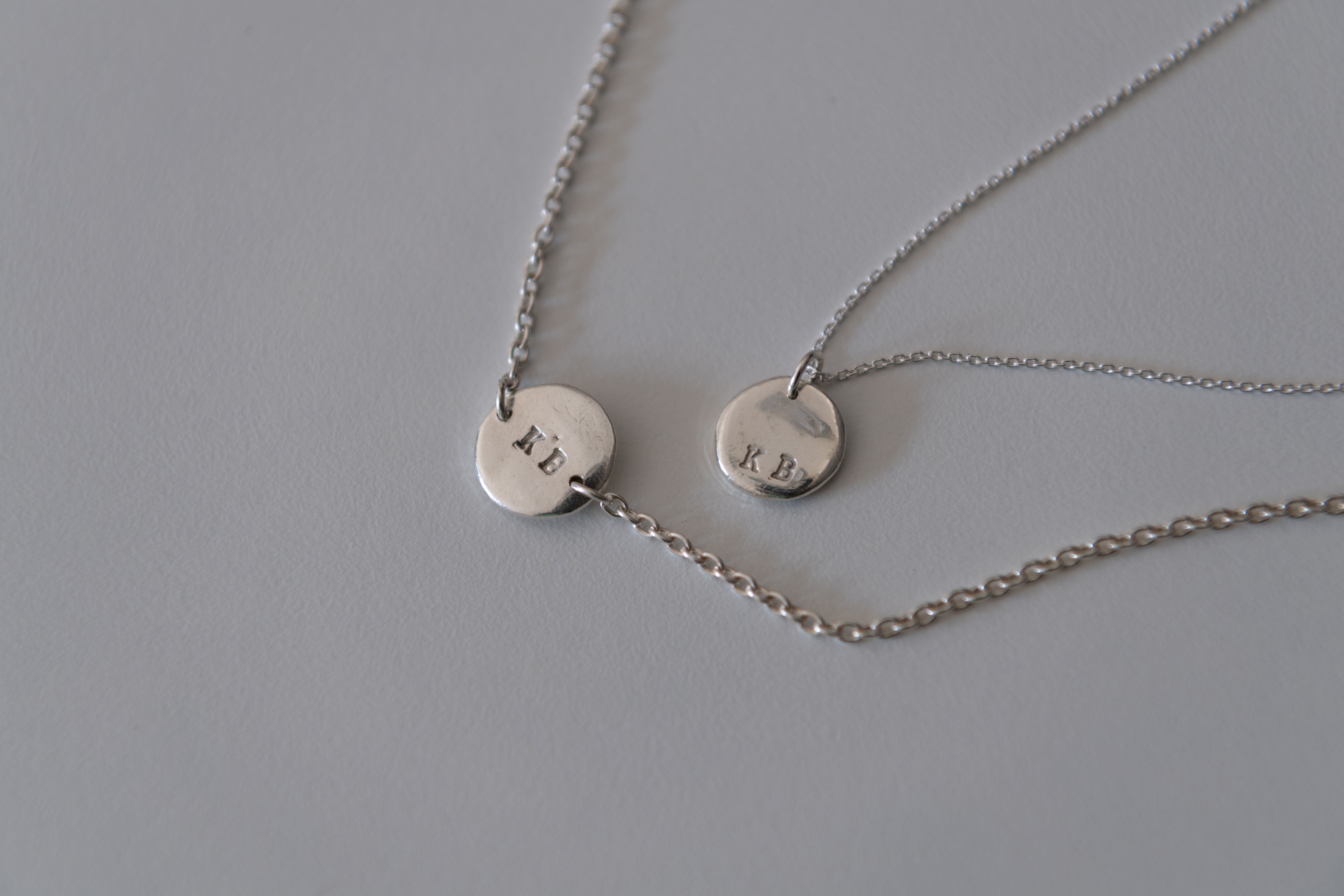 Handmade Nose-Print Silver Necklace (For Cats)