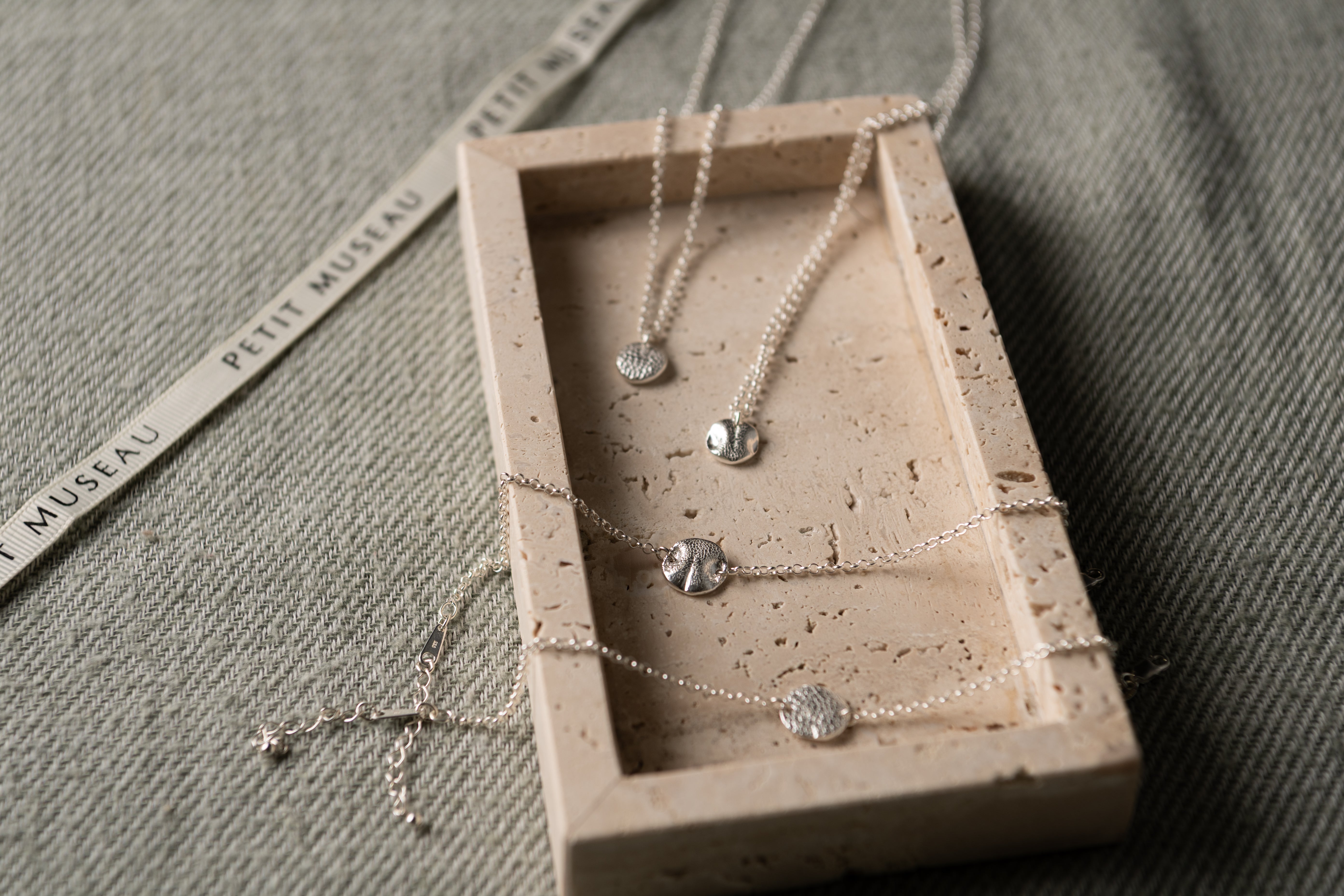 Handmade Nose-Print Silver Necklace (For Cats)